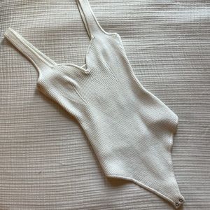 Abercrombie Ribbed Sweater Bodysuit Size M